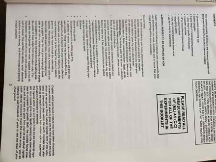 Photo of free Crystal growing set, part used (Wallands Park BN7) #3