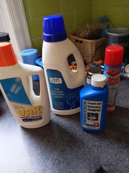 Photo of free Carpet cleaner fluid and spray starch (Mickleover DE3) #1
