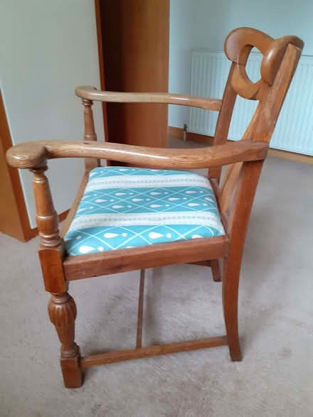 Photo of free Wooden chair with arms (Bridge Of Earn PH2) #2