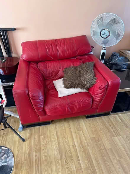 Photo of free Red DFS sofa (Barking IG11) #2