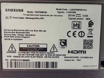 Photo of free Samsung TV (Broomgrove TN34) #4