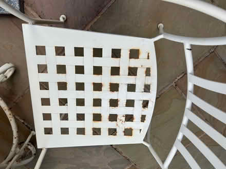 Photo of free Cream outdoor dining table and chairs (Greenhill DY10) #2