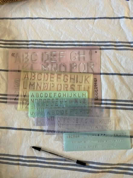 Photo of free Alphabet stencils (SW16 Norbury, Green Lane) #1