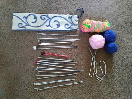 Photo of free Knitting needles and some wool (Leckhampton GL53) #1