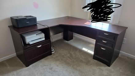 Photo of free L shaped desk with drawers (Plymouth) #2