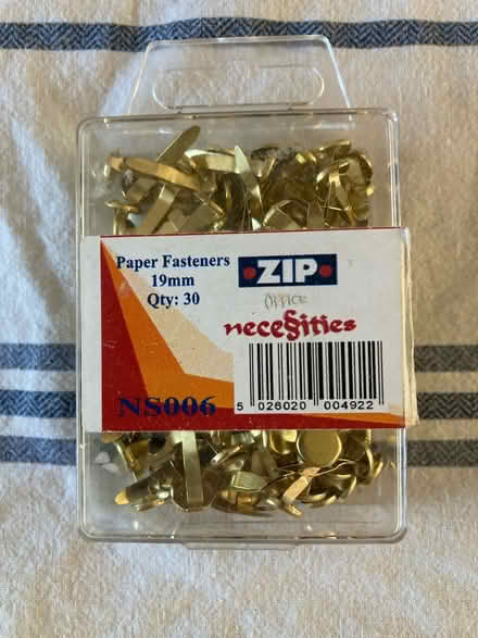Photo of free Split paper fasteners (SW16 Norbury, Green Lane) #1