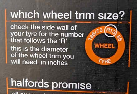 Photo of free Halfords Essentials 14" Wheel Trims (PL4 Greenbank.) #3