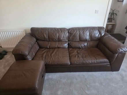 Photo of free Leather sofa (Palmarsh CT21) #3