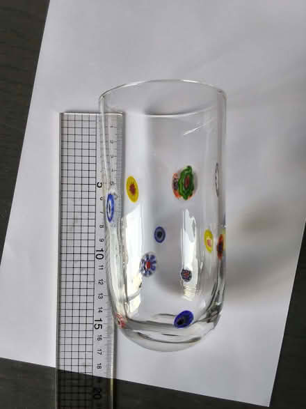 Photo of free 2 glasses with small blown glass designs (Allerton L18) #2