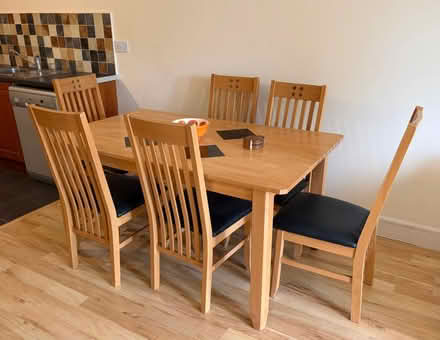 Photo of free dining table and 6x chairs (Ballincollig (Maltings)) #1