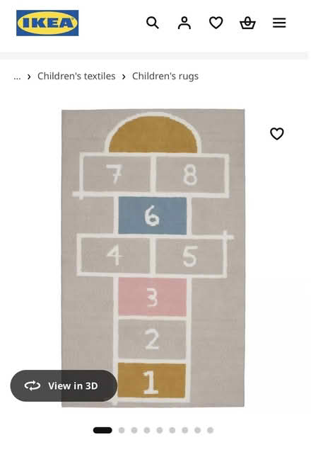 Photo of free Kid’s hopscotch rug (Elmhurst) #1