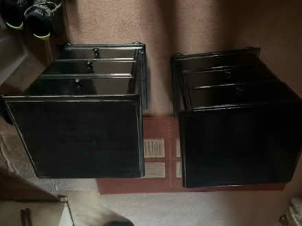 Photo of free 2 off black bed side cabinets (Neatishead NR12) #3