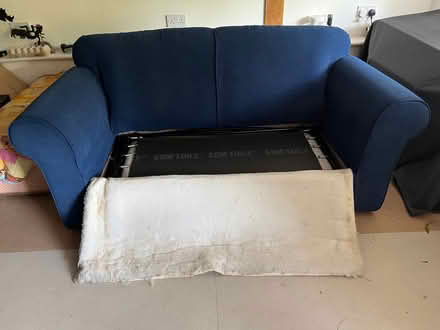 Photo of free Blue sofa bed (Surlingham NR14) #2