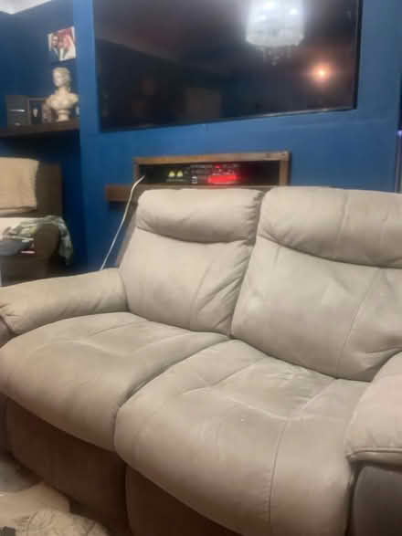 Photo of free sofa and matching footstool (Dogsthorpe PE1) #1