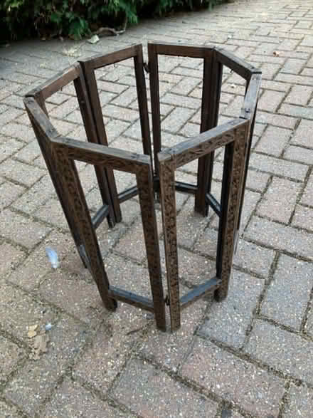 Photo of free Wooden carved table legs (no top) (Goffs Oak EN7) #1