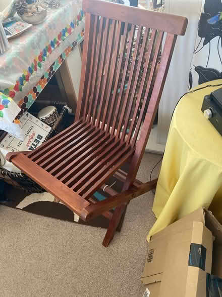Photo of free Folding wooden chair (Willingdon BN22) #2