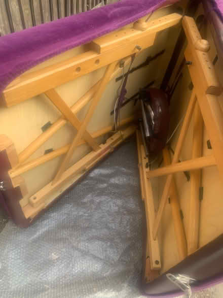 Photo of free Wooden frame massage table used (Arleston DE24) #1