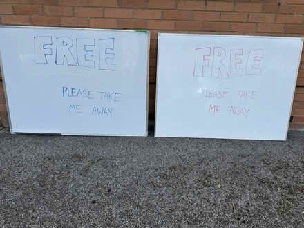 Photo of free 2 x LARGE Whiteboards (Darnley G53) #1
