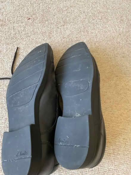 Photo of free Clark’s black school shoes size 9 1/2w (Leckhampton GL53) #2