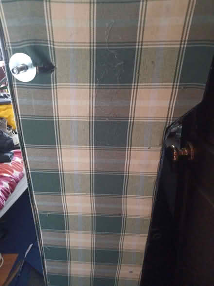 Photo of free 4 ft bed mattress and brass headboard (Warton LA5) #1