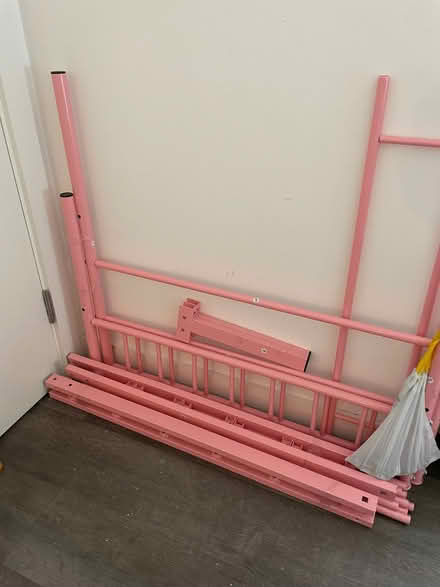 Photo of free New, single metal bed frame (Wandsworth SW18) #1