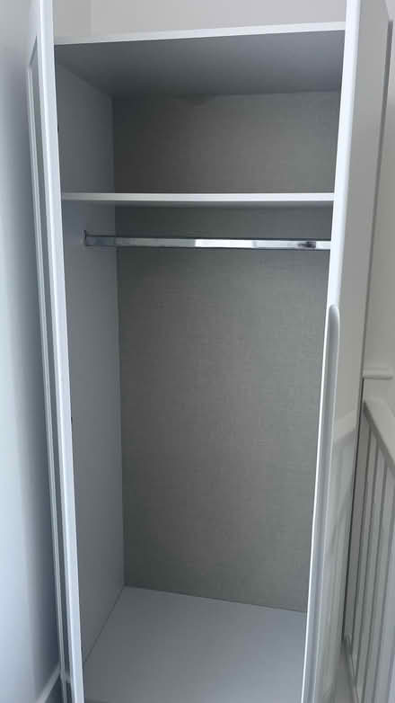 Photo of free Light grey gloss wardrobe (Southgate N14) #1
