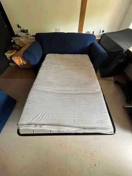 Photo of free Blue sofa bed (Surlingham NR14) #3