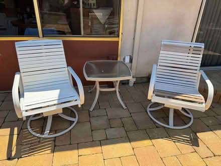 Photo of free Patio furniture (Letter Streets (Redwood City)) #3
