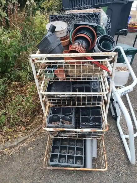 Photo of free Plastic plant pots and seed trays various sizes and col (Leatherhead KT22) #1