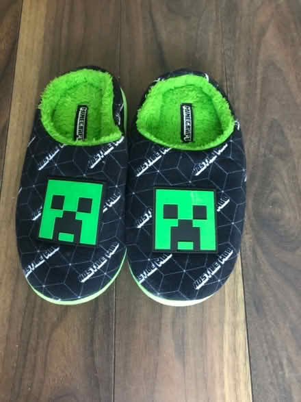 Photo of free Kids Minecraft slippers size 2 (Latchford WA4) #1