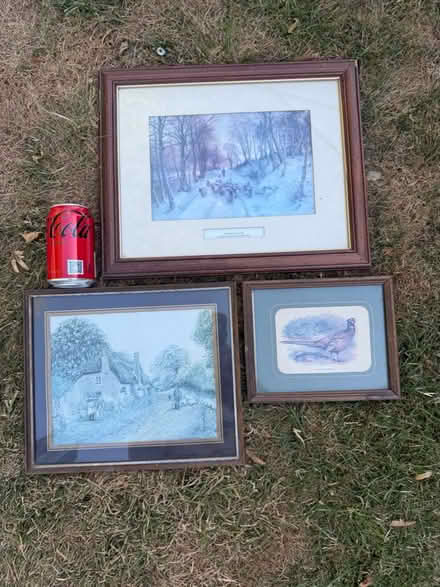 Photo of free 3 old pictures in frames (Burgess hill RH15) #1