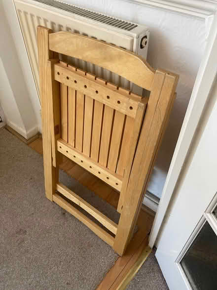 Photo of free Wooden folding chair (Willingdon BN22) #2