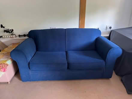 Photo of free Blue sofa bed (Surlingham NR14) #1