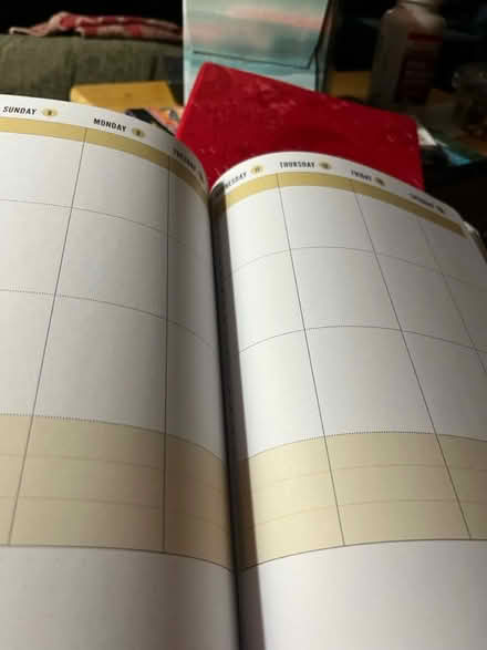 Photo of free Red 2026 day planner (Bayville) #3