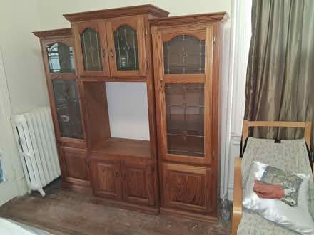 Photo of free Wooden entertainment center (Yonkers, NY) #2