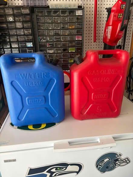 Photo of free Plastic H20 and Gas Containers (Tigard) #1
