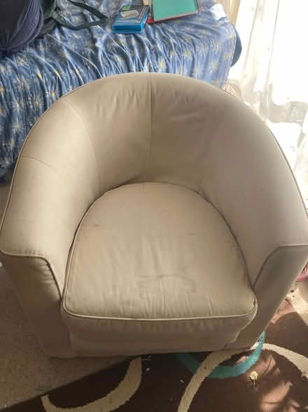 Photo of free Cream armchair (Willingdon BN22) #3