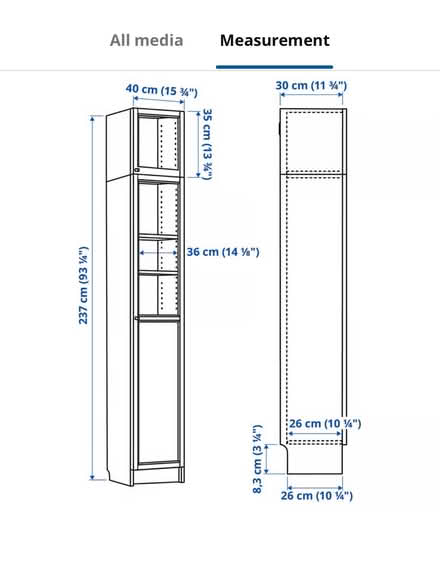 Photo of free Black ikea billy bookcase (Downley HP13) #2
