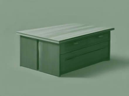 Photo of Tall wooden table with three drawers (Carrick Knowe EH12) #1
