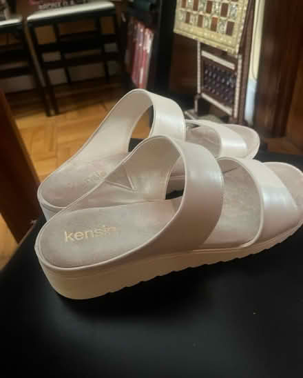Photo of free White slides women’s size 10 (Astoria) #1