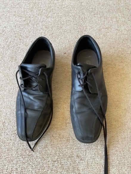 Photo of free Clark’s black school shoes size 9 1/2w (Leckhampton GL53) #1