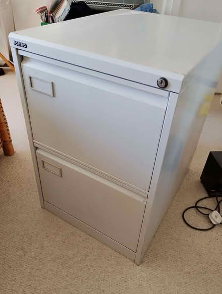 Photo of free Filing cabinet - metal, 2-drawer (Henleaze Ward BS9) #1