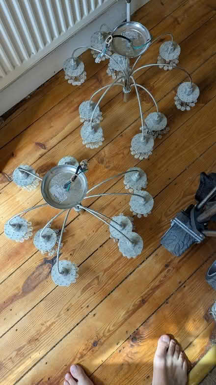 Photo of free LED pendant chandelier x 2 (Whitehawk BN2) #2