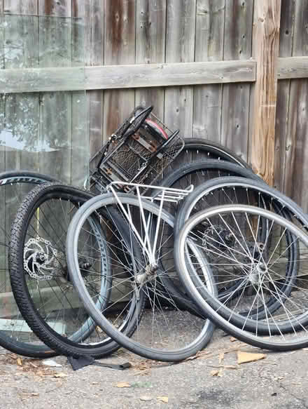 Photo of free Bike parts , wagon (Danforth and Greenwood) #1