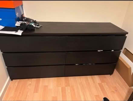 Photo of free IKEA black chest of drawers (Harborne B15) #1