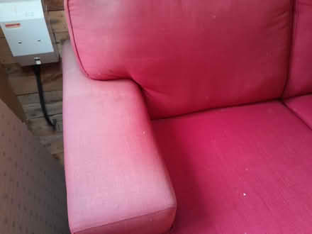 Photo of free DFS red two seater sofa (Earley RG6) #2