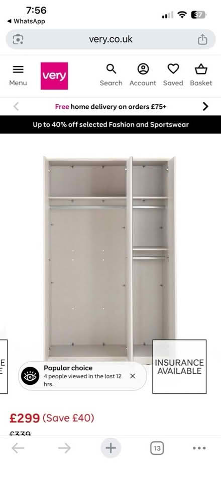 Photo of free Wardrobe (Adel LS16) #3