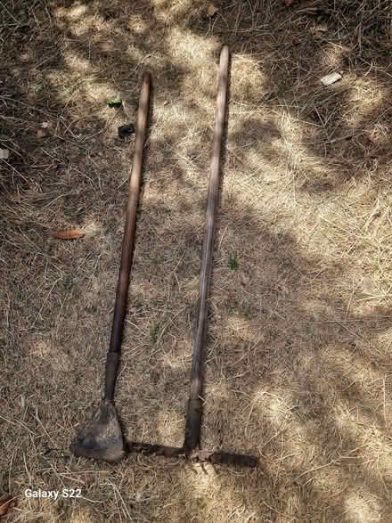 Photo of free Garden rake & hoe (Gidea Park RM2) #1