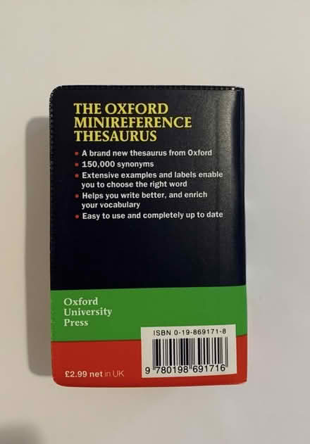 Photo of free Oxford thesaurus (Greatmoor SK2) #2