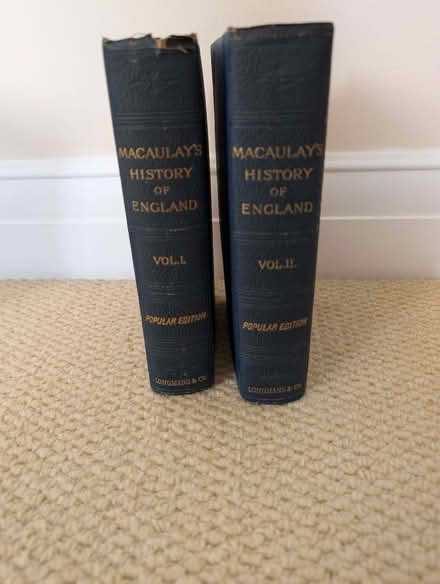 Photo of free Book set: "Macaulay's History of England" (IQ Winnersh RG41) #1